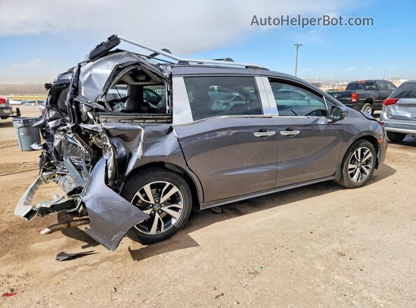 5FNRL6H88MB030379 2021 HONDA ODYSSEY Серый Задняя правая четверть