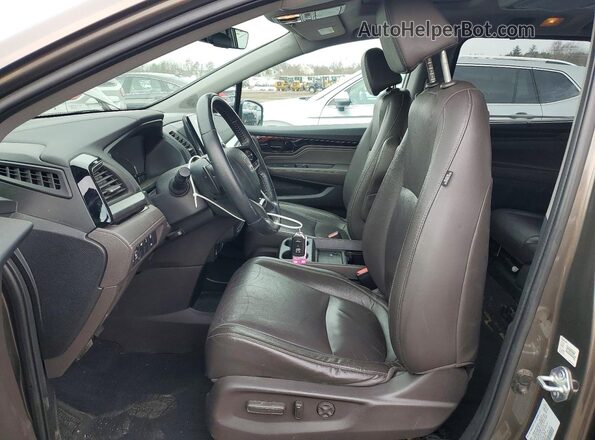 5FNRL6H88MB030768 2021 HONDA ODYSSEY Gray Widok wnętrza z przodu