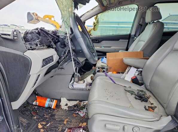 5FNRL6H89MB009878 2021 HONDA ODYSSEY Gray Vista interior delantera