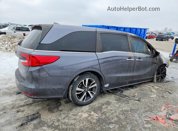 5FNRL6H89MB009878 2021 HONDA ODYSSEY Gray Trasero derecho
