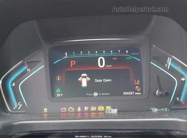 5FNRL6H8XKB126365 2019 HONDA ODYSSEY Gray 