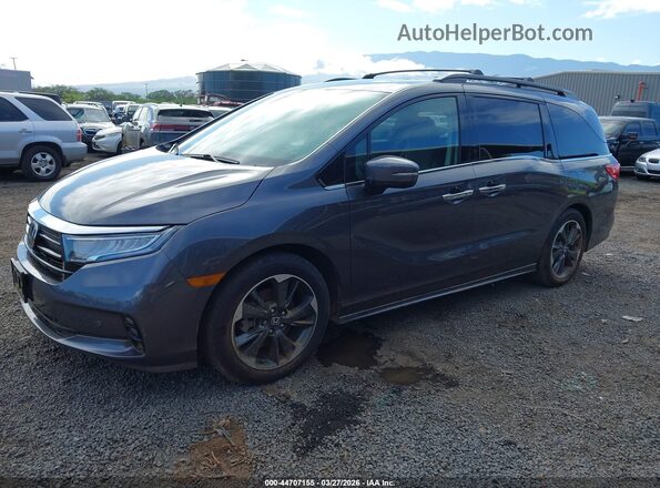 5FNRL6H90PB032379 2023 HONDA ODYSSEY Gray წინა მარცხენა ხედი სამი მეოთხედიდან