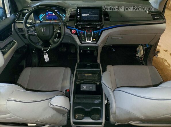 5FNRL6H90PB064510 2023 HONDA ODYSSEY Blue Dashboard view