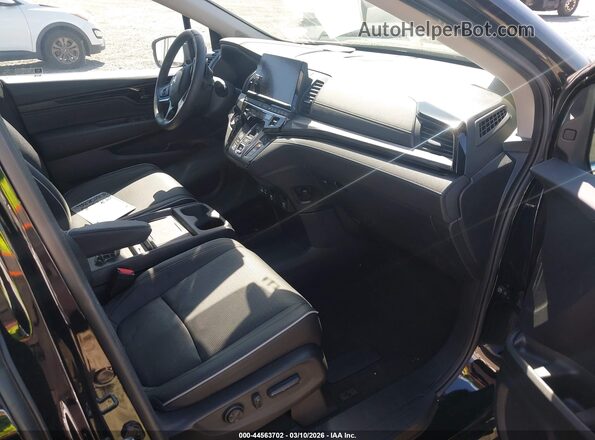 5FNRL6H91SB041262 2025 HONDA ODYSSEY Black Widok wnętrza z przodu