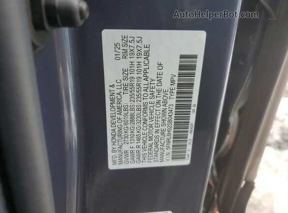 5FNRL6H92SB043473 2025 HONDA ODYSSEY Blue 