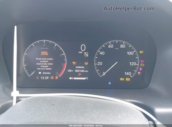 5FNRL6H92TB009177 2026 HONDA ODYSSEY White უკანა სავარძლების ხედი