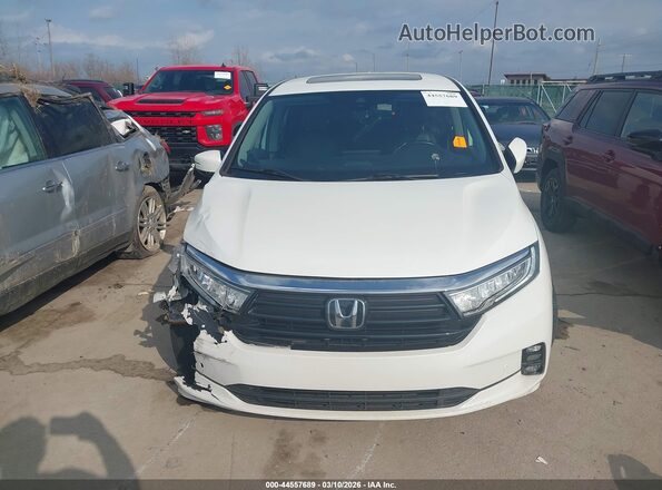 5FNRL6H94MB002457 2021 HONDA ODYSSEY Белый Вид щитка приборов
