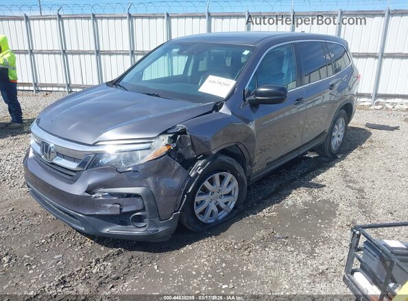 5FNYF5H15KB032152 2019 HONDA PILOT Gray Front left
