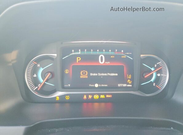 5FNYF5H29MB045336 2021 HONDA PILOT Gray Instrument cluster view