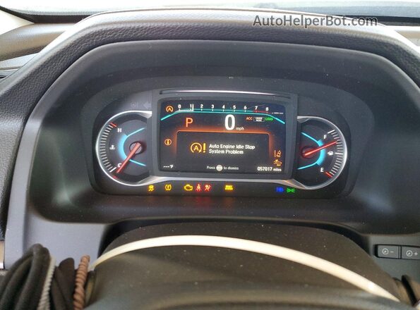 5FNYF5H2XMB006142 2021 HONDA PILOT White Instrument cluster view