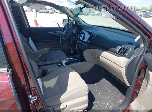 5FNYF5H32MB019590 2021 HONDA PILOT Red Vista interior delantera
