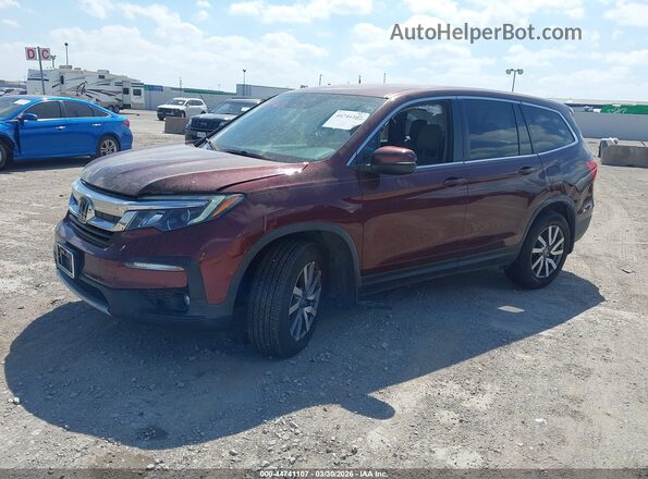 5FNYF5H32MB019590 2021 HONDA PILOT Red Vista tres cuartos delantera izquierda