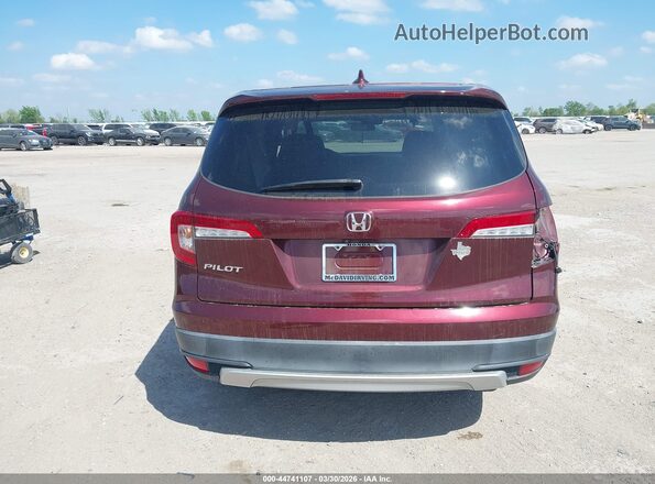 5FNYF5H32MB019590 2021 HONDA PILOT Red 