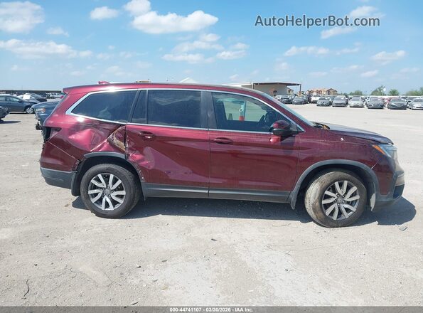 5FNYF5H32MB019590 2021 HONDA PILOT Red Vista interior trasera