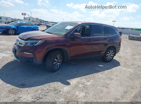 5FNYF5H32MB019590 2021 HONDA PILOT Red Vista interior de 360 grados
