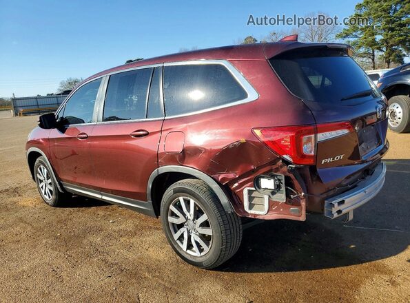 5FNYF5H34MB027657 2021 HONDA PILOT Maroon უკანა მარცხენა