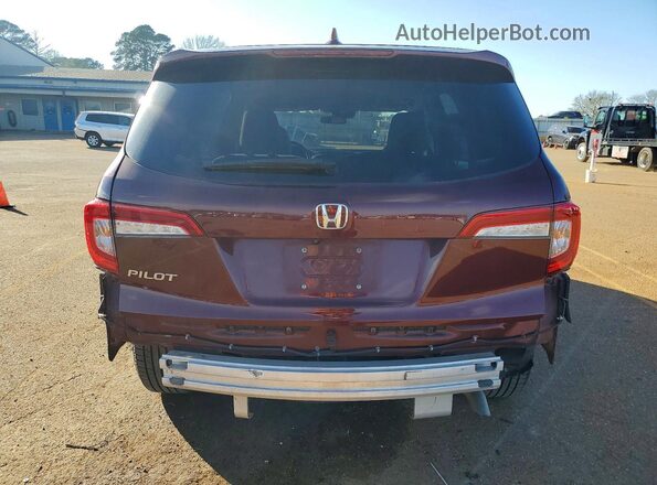 5FNYF5H34MB027657 2021 HONDA PILOT Maroon უკანა ხედი