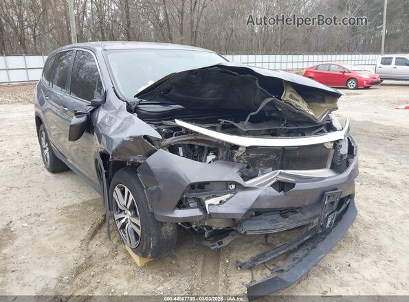 5FNYF5H35JB018574 2018 HONDA PILOT Gray 