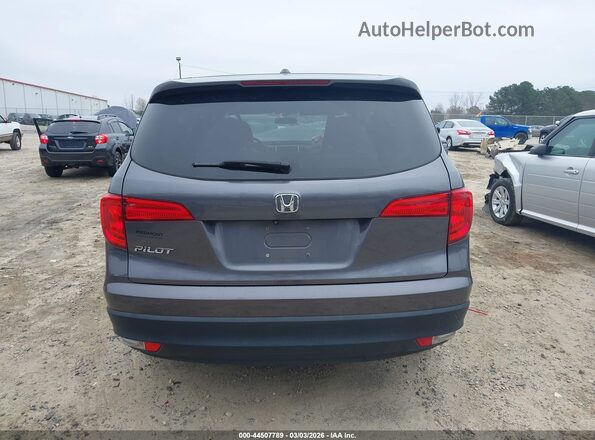 5FNYF5H35JB018574 2018 HONDA PILOT Gray 