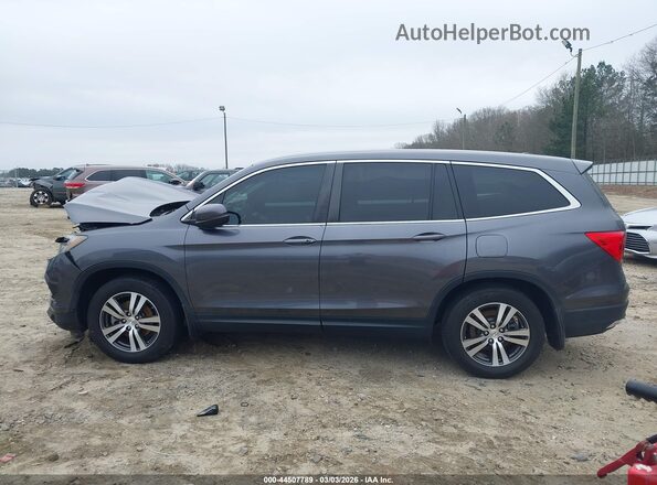 5FNYF5H35JB018574 2018 HONDA PILOT Gray 