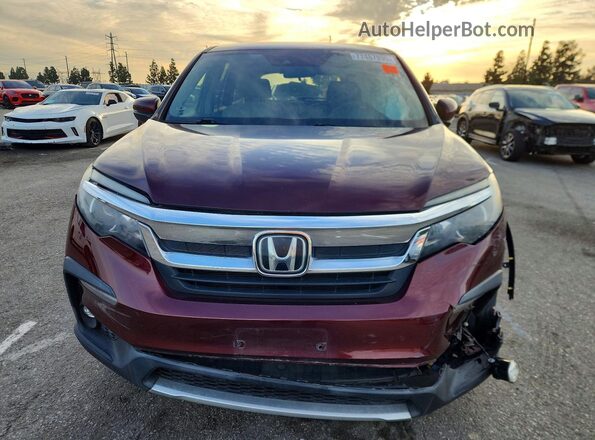 5FNYF5H35KB045646 2019 HONDA PILOT Burgundy 