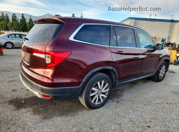 5FNYF5H35KB045646 2019 HONDA PILOT Burgundy 