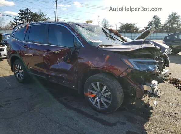 5FNYF5H42KB021054 2019 HONDA PILOT Бордовый 
