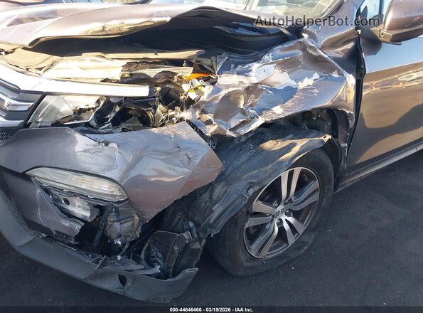5FNYF5H51JB019447 2018 HONDA PILOT Gray Widok z przodu