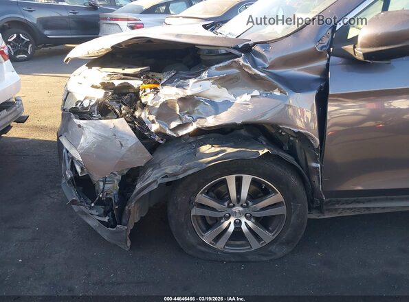 5FNYF5H51JB019447 2018 HONDA PILOT Gray Widok zestawu wskaźników