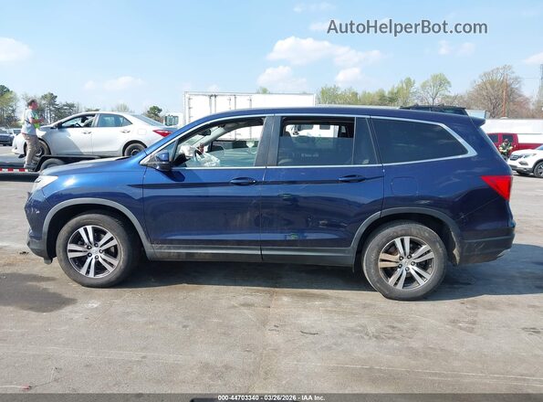 5FNYF5H55JB002313 2018 HONDA PILOT Dark Blue 