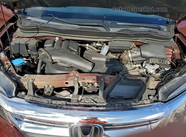 5FNYF5H59KB045571 2019 HONDA PILOT Бордовый 