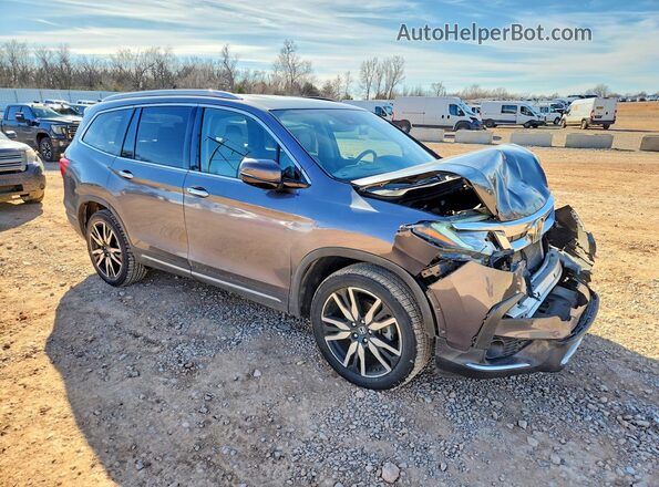 5FNYF5H65KB041784 2019 HONDA PILOT Gray 