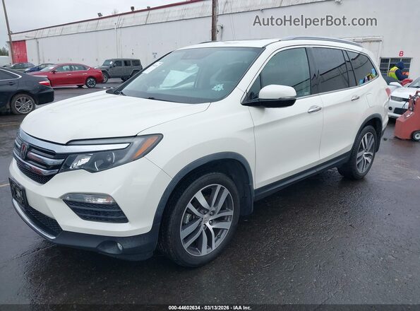 5FNYF6H07JB001609 2018 HONDA PILOT White Vista tres cuartos delantera izquierda