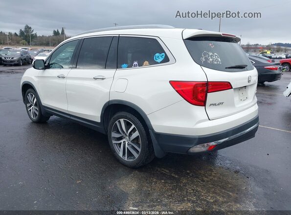 5FNYF6H07JB001609 2018 HONDA PILOT White Trasero izquierdo