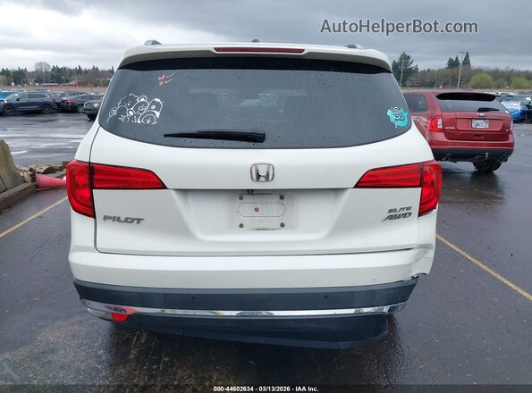 5FNYF6H07JB001609 2018 HONDA PILOT White 