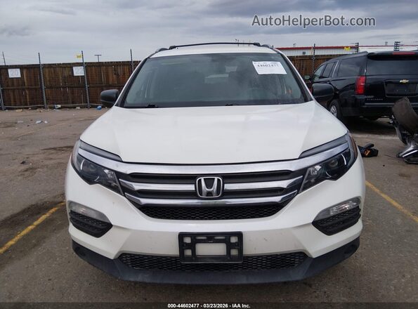 5FNYF6H1XJB022270 2018 HONDA PILOT White Instrument cluster view