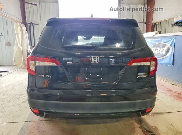 5FNYF6H20MB057140 2021 HONDA PILOT Black Rear view