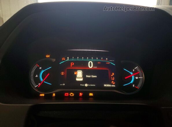 5FNYF6H20MB057140 2021 HONDA PILOT Black Instrument cluster view