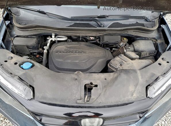 5FNYF6H20MB059275 2021 HONDA PILOT Blue Widok komory silnika