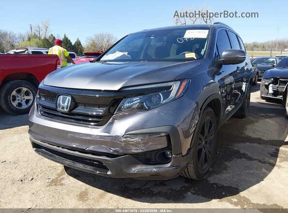 5FNYF6H24MB078668 2021 HONDA PILOT Gray Front left