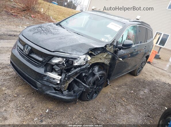 5FNYF6H27MB016424 2021 HONDA PILOT Black Front left