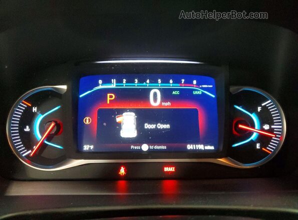 5FNYF6H27MB050069 2021 HONDA PILOT Black Vista del cuadro de instrumentos