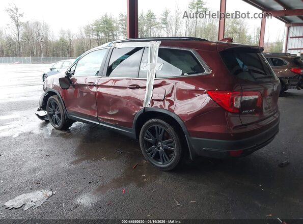 5FNYF6H27NB074907 2022 HONDA PILOT Maroon Հետևի ձախ