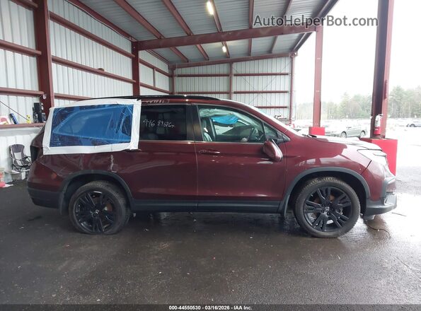 5FNYF6H27NB074907 2022 HONDA PILOT Maroon Սալոնի հետևի տեսք