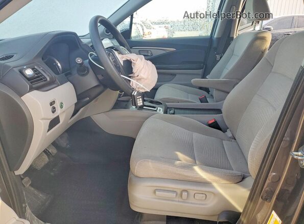5FNYF6H32JB061095 2018 HONDA PILOT Charcoal Widok wnętrza z przodu