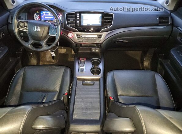 5FNYF6H50MB048917 2021 HONDA PILOT Black Вид панелі приладів