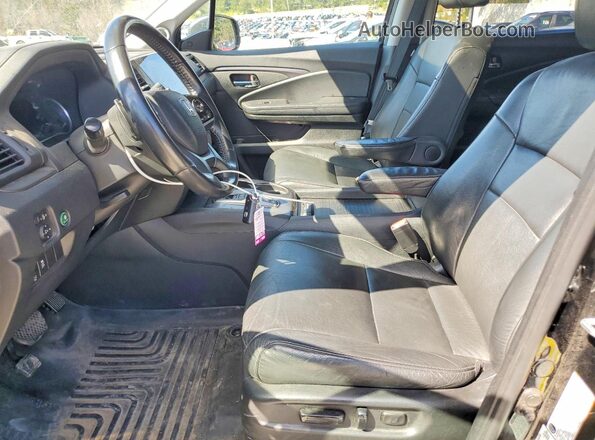 5FNYF6H51MB064527 2021 HONDA PILOT Black Front interior view