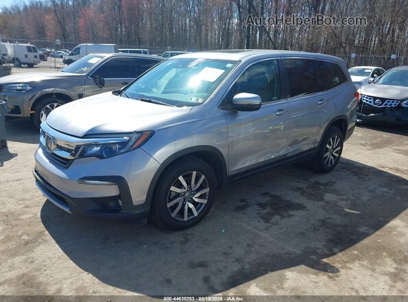 5FNYF6H52MB024151 2021 HONDA PILOT Silver Առջևի ձախ երեք քառորդ տեսարան