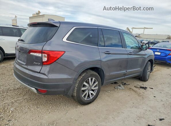 5FNYF6H59KB046600 2019 HONDA PILOT Gray Задня права чверть