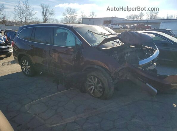 5FNYF6H59MB079177 2021 HONDA PILOT Burgundy Front right
